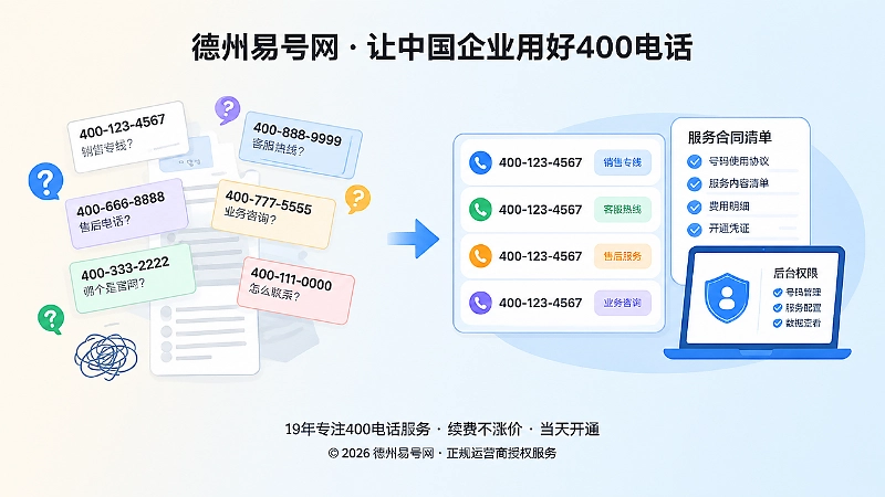 400电话号码展示格式统一与后台权限核验对比图
